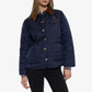 SPORTY & RICH | VENDOME NYLON QUILTED JACKET { NAVY