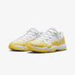 Jordan | AIR JORDAN 11 RETRO LOW  { WHITE/TOUR YELLOW-WHITE