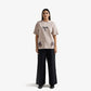 F A R A K | BARAAT BLOCK PRINTED TSHIRT { BEIGE BROWN