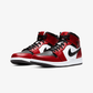 JORDAN | AIR JORDAN 1 MID { BLACK/BLACK-GYM RED