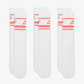 NIKE | SPORTSWEAR DRI-FIT EVERYDAY ESSENTIAL { WHITE/HOT PUNCH/HOT PUNCH