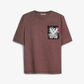 ALMOST GODS | TEMPLAR JACQUARD BOXY TEE { PLUM