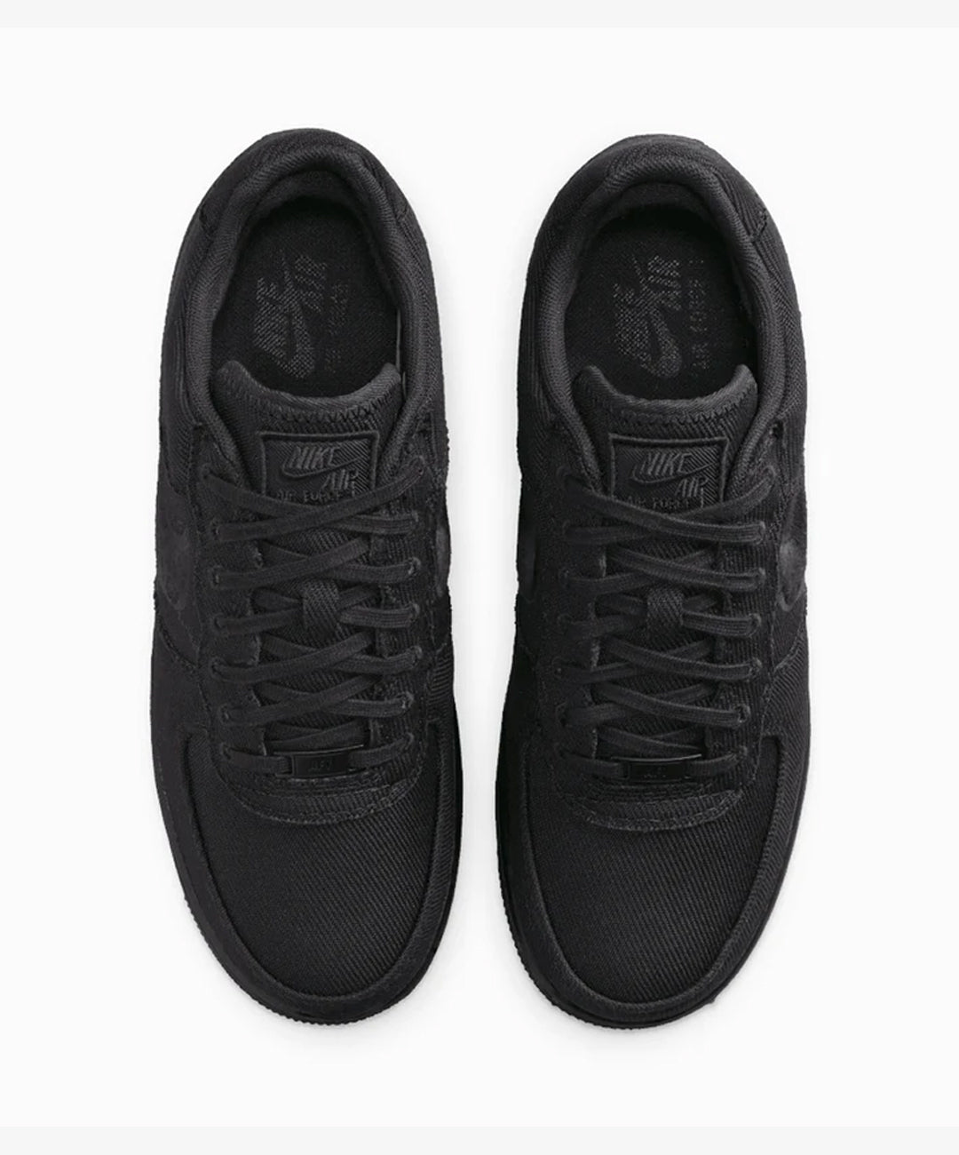 NIKE | AIR FORCE 1 LOW CANVAS { BLACK/BLACK – Superkicks