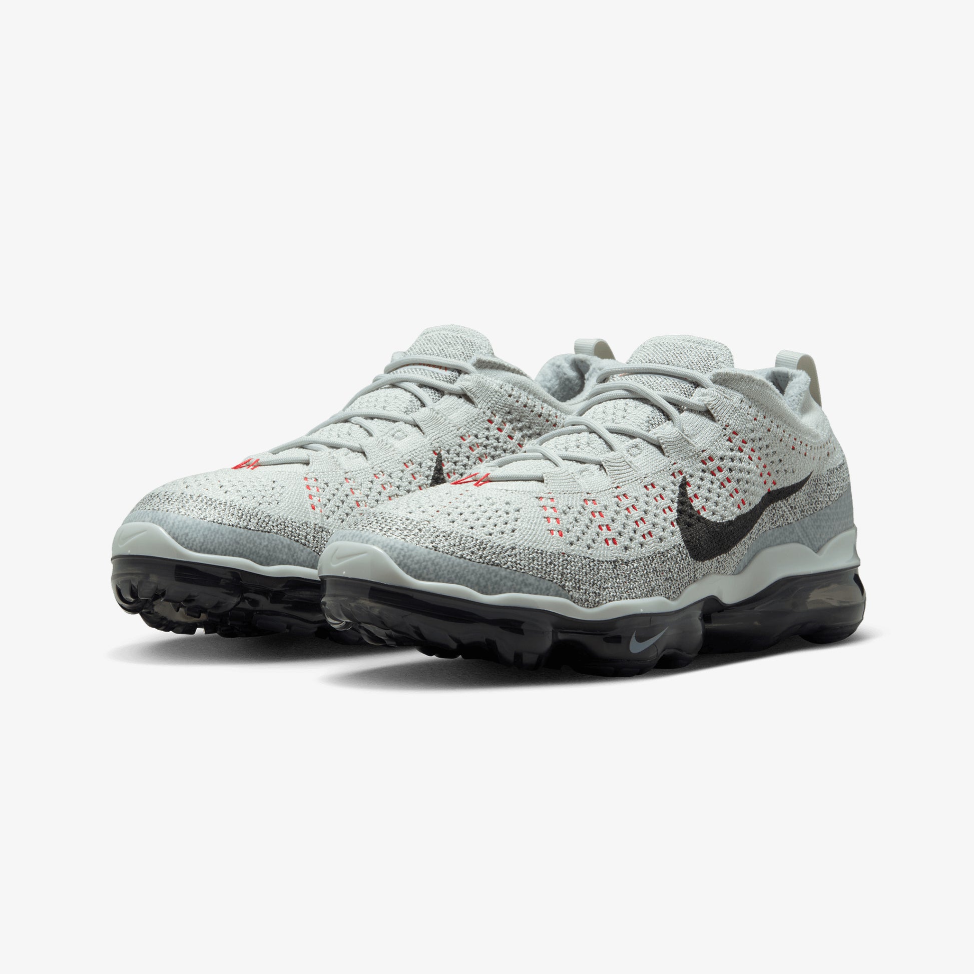 NIKE AIR VAPORMAX 2023 FLYKNIT LIGHT SILVER/SMOKE GREY-PICANTE