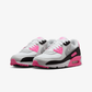 Nike | AIR MAX 90 { WHITE/WOLF GREY-PINK GLOW-BLACK