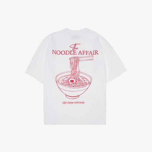 SUPERKICKS | THE NOODLE AFFAIR TEE { WHITE