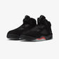 JORDAN | AIR JORDAN 5 RETRO "HALLOWEEN" { BLACK/BLACK-PICANTE RED-GLOW N THE DARK