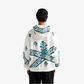 F A R A K | COSMIC BLOCKPRINT HOODIE { WHITE