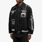 Represent | CHERUB WOOL VARSITY JACKET  { JET BLACK