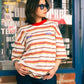 SUPERKICKS | PINSTRIPE TEE { CREAM