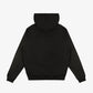 Icecream | OVERLAP HOODIE  { BLACK