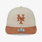 New Era | NEW YORK METS MLB TWO TONE BROWN RETRO CROWN 9FIFTY STRAPBACK CAP  { BROWN