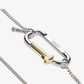 Aries | MINI CARABINER CHAIN NECKLACE { SILVER