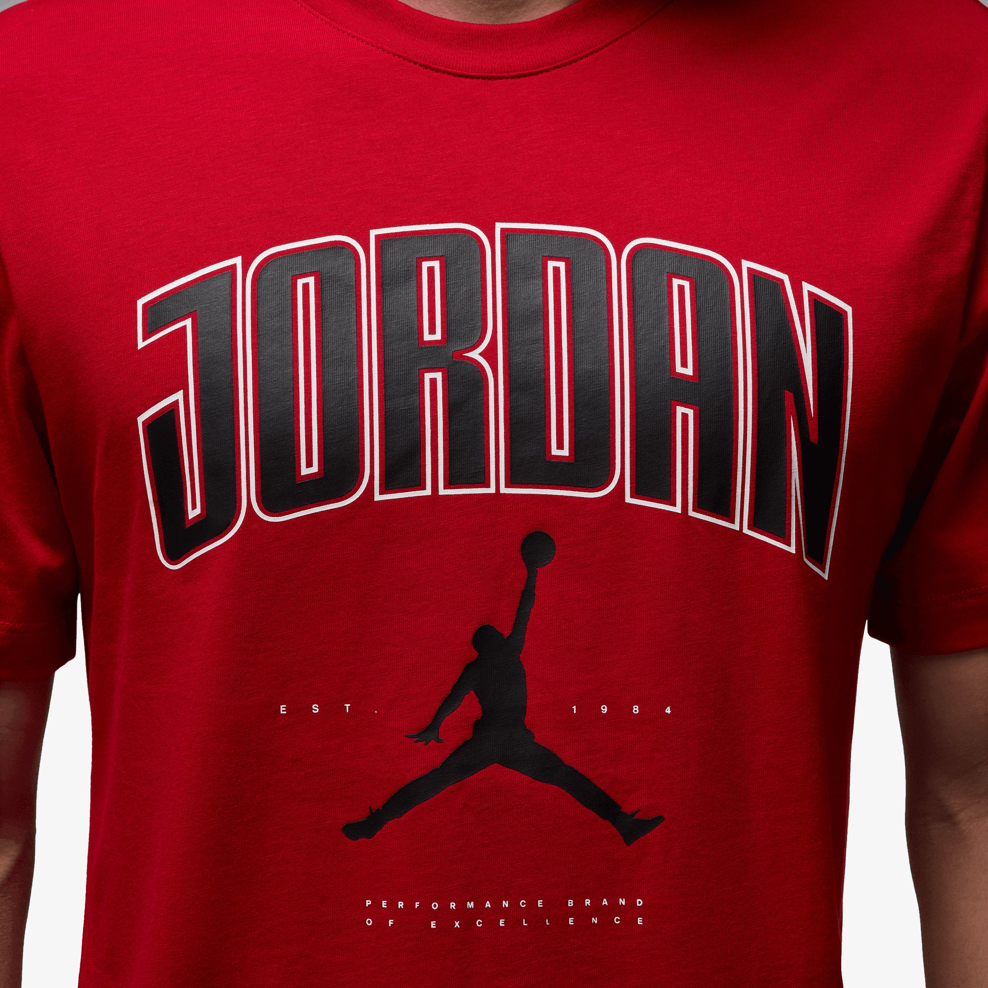 red michael jordan t shirt