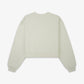 SPORTY & RICH | VENDOME CROPPED CREWNECK { SAGE/WHITE