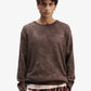 ALMOST GODS | LILIES KNITTED RELAXED SWEATER { BROWN