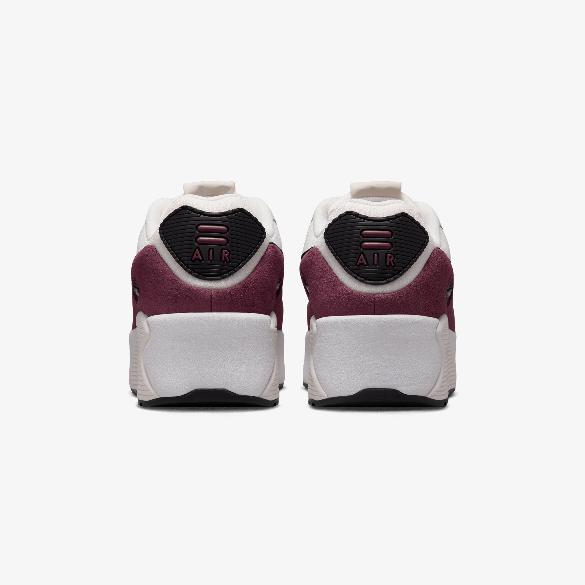 nike air max maroon and white