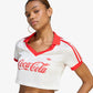 Adidas Originals |  X COCA-COLA CROPPED JERSEY { CORE WHITE