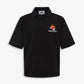 ALMOST GODS | BURNING HEART POLO TEE { BLACK