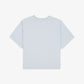 SPORTY & RICH | BE NICE CROPPED T-SHIRT { BABY BLUE/WHITE