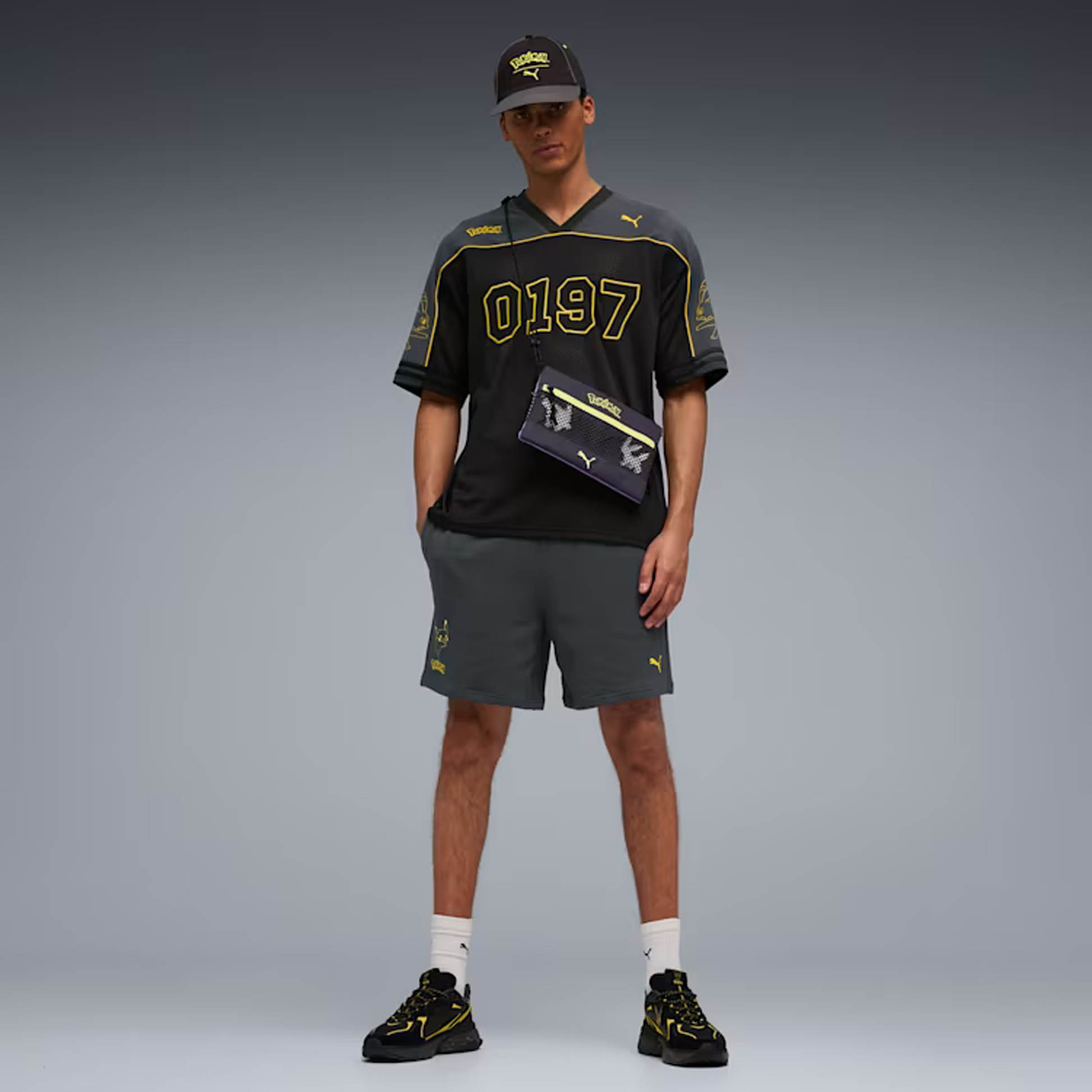 PUMA | X POKEMON OVERSIZED JERSEY { PUMA BLACK – Superkicks