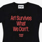 STRANGE | ART BABY TEE { BLACK/RED