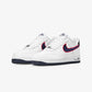 Nike | AIR FORCE 1 '07 { WHITE/OBSIDIAN-UNIVERSITY RED-WOLF GREY
