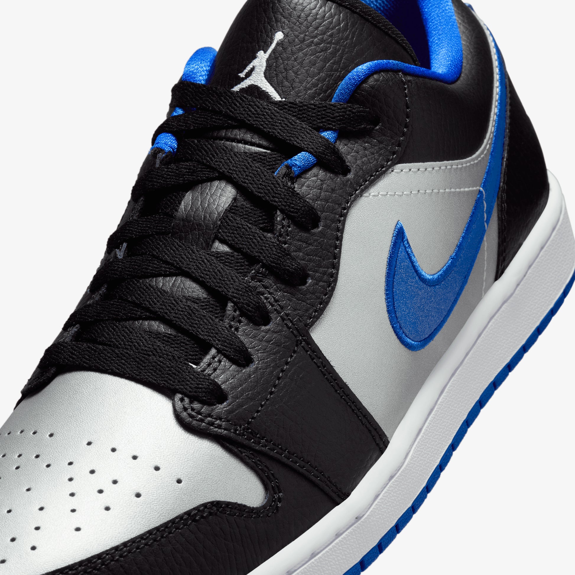 Buy Air Jordan Low Black, White Game Royal MTLC Platinum Shoes