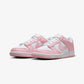 Nike | DUNK LOW { WHITE/MED SOFT PINK-WHITE-WHITE