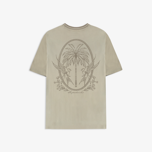 SUPERKICKS | PALM TEE { BEIGE/BROWN