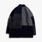 FDMTL | PATCHWORK HAORI JACKET RINSE { INDIGO