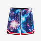 PUMA | X POKEMON ALL OVER PRINTED BASKETBALL SHORTS {  PUMA BLACK-AOP
