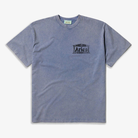Aries | AGED ANCIENT TEMPLE SS TEE { BLUE
