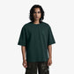 ALMOST GODS | ALPHA CROSS EMBROIDERED TEE { GREEN