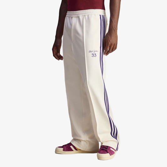 Adidas Originals | WALES BONNER JABBAR 3-STRIPES TRACK PANTS { CHALK WHITE
