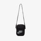 NIKE | HERITAGE CROSSBODY BAG (SMALL, 1L) { BLACK/BLACK/WHITE
