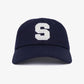 SPORTY & RICH | BOUCLE S WOOL CAP { NAVY