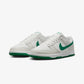 Nike | DUNK LOW RETRO  { SUMMIT WHITE/MALACHITE-PLATINUM TINT