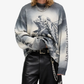 Represent | x IRON MAIDEN TROOPER KNIT SWEATSHIRT { SUNFADE GREY