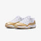 JORDAN | AIR JORDAN 11 RETRO LOW "MOTHER'S DAY" { WHITE/TEAM GOLD/METALLIC GOLD