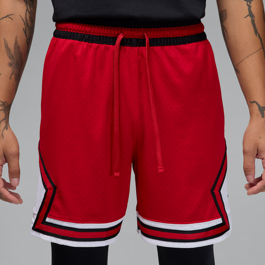 Jordan | DRI-FIT MESH DIAMOND SHORTS { GYM RED/WHITE/BLACK