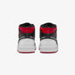 Jordan | AIR JORDAN 1 MID  { WHITE/GYM RED-BLACK