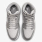 JORDAN | AIR JORDAN 1 MID SE { SUMMIT WHITE/LT SMOKE GREY-PHANTOM-SAIL