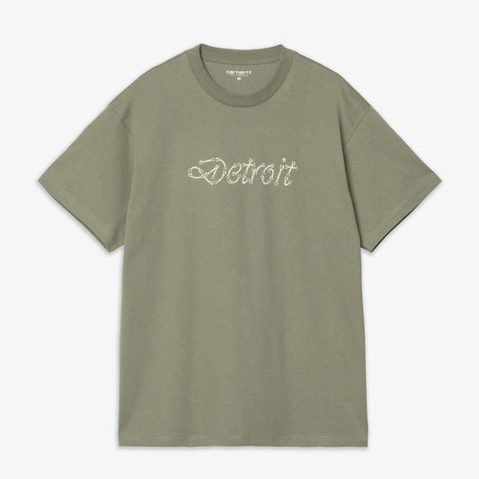 Carhartt | S/S PEACE AND WORK T-SHIRT { DOLLAR GREEN/NATURAL