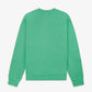 SPORTY & RICH | 1800 HEALTH CREWNECK { VERDE/WHITE