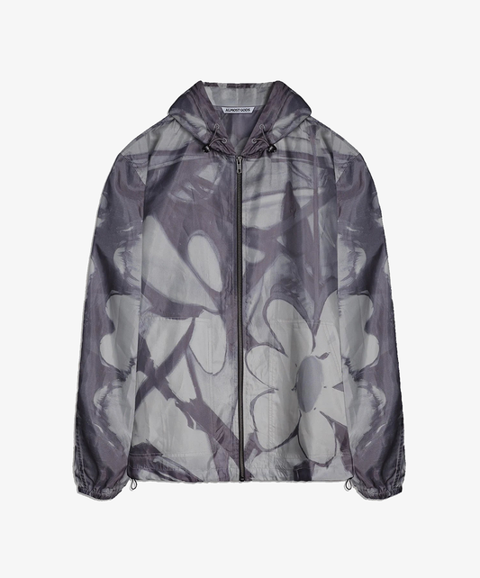 ALMOST GODS | FLOSS GARDEN WINDBREAKER JACKET { BROWN