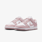 NIKE | DUNK LOW { WHITE/PARTICLE ROSE-WHITE