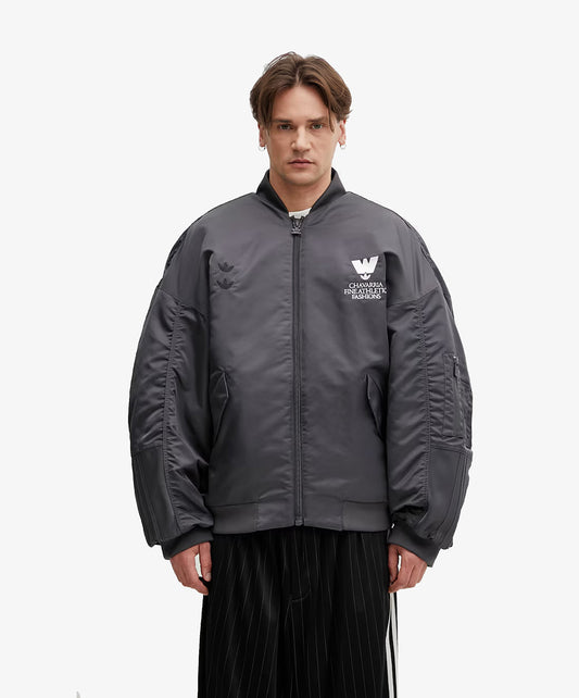 ADIDAS ORIGINALS | x CHAVARRIA  BOMBER JACKET { GREY SIX