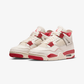 Jordan | AIR JORDAN 4 RETRO { PALE IVORY/SIERRA RED-TOUGH RED