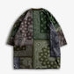 FDMTL | PRINTED PATCHWORK SWEAT TEE  { KHAKI